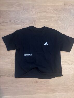 Limited Edition Adidas Black Logo Tee - Berlin '25 Graphic